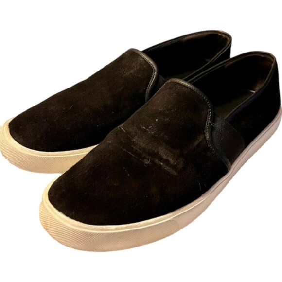 Vince Preston Slip on Suede Sneakers - Black - 9 - Picture 3 of 10